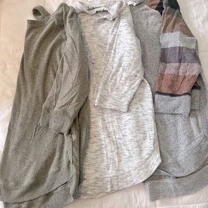 3 cotton tunics sweaters